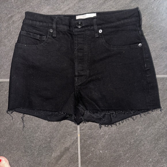 EVERLANE The Cheeky Jean Short Size 26‎ BlackDenim Casual Minimalist Modern - Picture 3 of 7